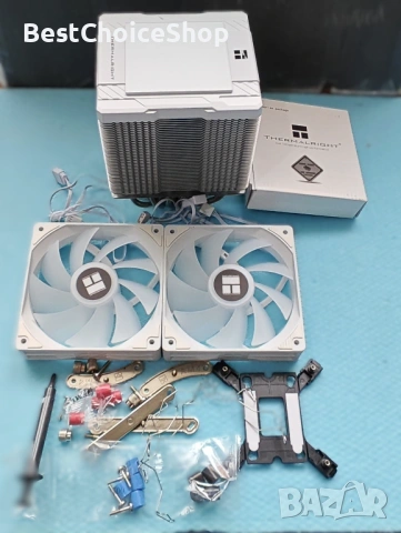 Thermalright Peerless Assassin 120 ARGB охладител за ЦПУ с два вентилатора – Бял, снимка 5 - Други - 53115267
