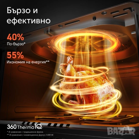 Фритюрник с горещ въздух Cosori Dual Blaze CAF-P681S, 6.4L, Черен С горен и долен реотан [НОВ], снимка 6 - Фритюрници - 54324008