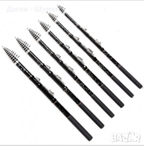 Компактна телескопична карбонова въдица, 3.60 м., снимка 3 - Въдици - 38823795