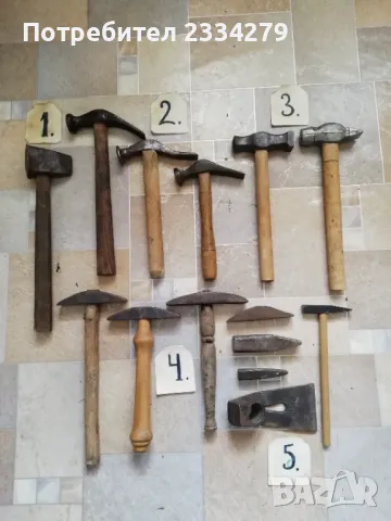 Стари занаятчийски и битови чукове, 100% автентичност., снимка 2 - Декорация за дома - 32020651