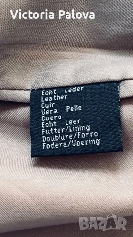 Модерен кожен панталон змийски принт естествена кожа, снимка 11 - Панталони - 49330490