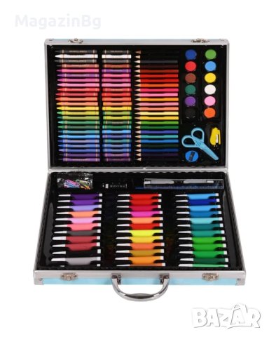 Комплект за рисуване и оцветяване в куфарче с метални елементи /150 части komplekt za risuvane 
, снимка 3 - Рисуване и оцветяване - 42892542