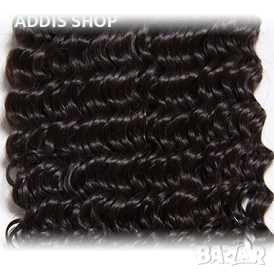 Перуанска коса (1 пакет) - дълбока вълна / вътък от човешка коса, снимка 4 - Продукти за коса - 44610198