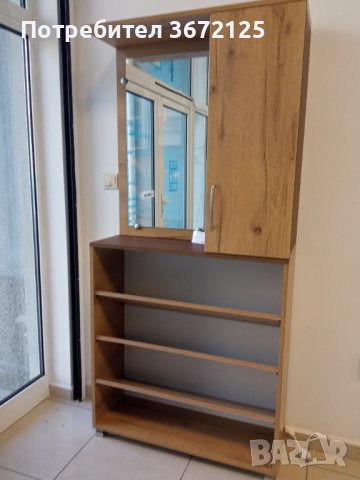 Шкаф за обувки с огледало 