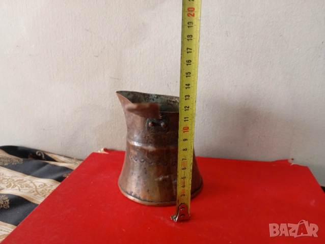 старо медно джезве, снимка 2 - Други ценни предмети - 54038138