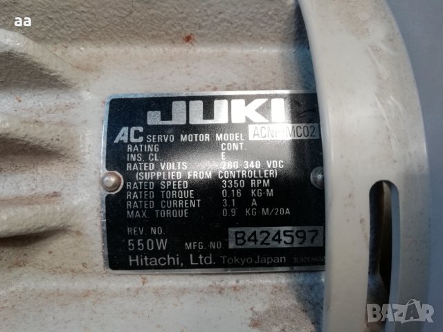 Серво мотор Нитачи за Жуки 500 Вата, снимка 2 - Други машини и части - 42663328