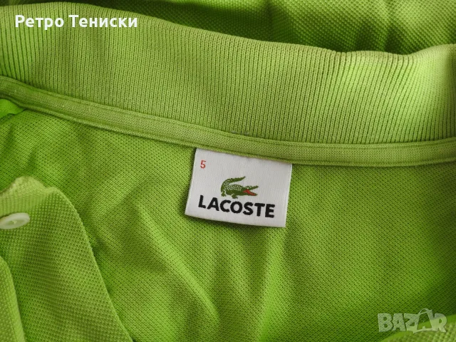Тениска (Sleeve #5) Lacoste — Мъже размер XL Зелено, снимка 3 - Тениски - 56314881