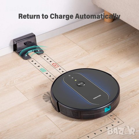 Нова силно смукателна тиха прахосмукачка робот с моп, Wi-Fi и Alexa, снимка 7 - Прахосмукачки - 33757161