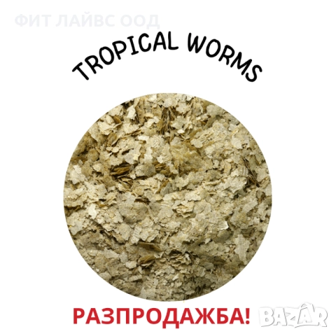 TROPICAL WORMS - храна на люспи