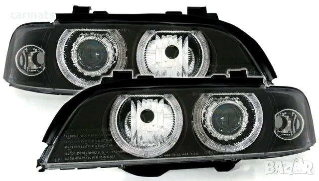 Кристални фарове ANGEL EYES за BMW 5 Серия E39 (1995-2000) - черни