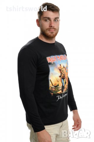 Нова мъжка блуза с дълъг ръкав на Iron Maiden - The trooper, снимка 5 - Блузи - 37700295