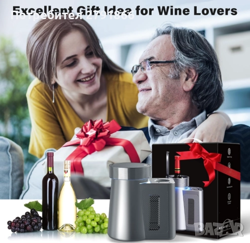 Електрически охладител за вино с LED светлини дигитален дисплей за температура 750мл. за дом,кола, снимка 2 - Друга електроника - 52012743