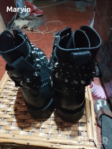 3 чифта боти марка зара 37 номер , снимка 2 - Дамски боти - 53936971