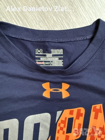 Детска / Мъжка спортна тениска Under Armour HeatGear (Размер YLG / 12-14г. / XS), снимка 2 - Тениски - 55859904