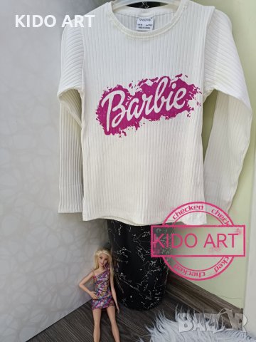 Блуза за момиче Барби, снимка 3 - Детски Блузи и туники - 42769216