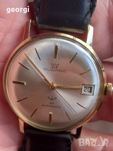 позлатен часовник Ducado automatic 25 jewels