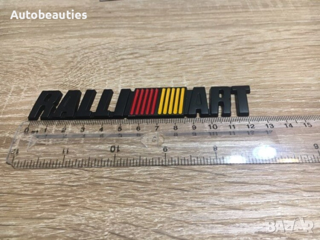 черна емблема Mitsubishi Ralliart, снимка 2 - Аксесоари и консумативи - 51932615