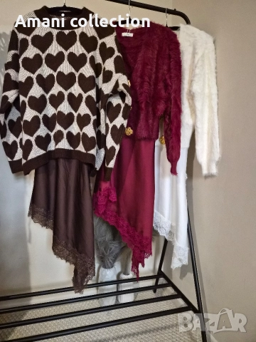 Сет сатенена рокля с жилетка или пуловер