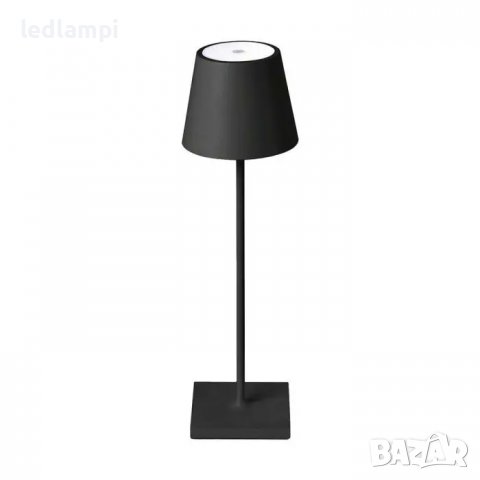 Настолна LED Лампа 3W Димиране Черна Презареждане