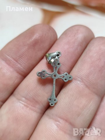 Сребърно кръстче 925, снимка 3 - Колиета, медальони, синджири - 40844531