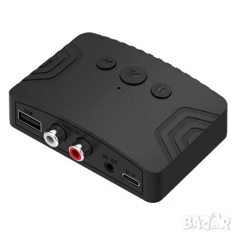 Безжичен Bluetooth 5.3 Аудио Приемник и Предавател R20 с RCA, AUX и USB порт