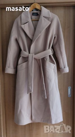 бежово палто, снимка 2 - Палта, манта - 42673792