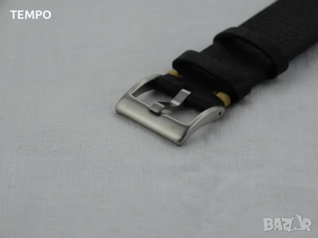 КОЖЕНА КАИШКА ЧЕРНА- 20мм + ПОДАРЪК, снимка 4 - Каишки за часовници - 48211059