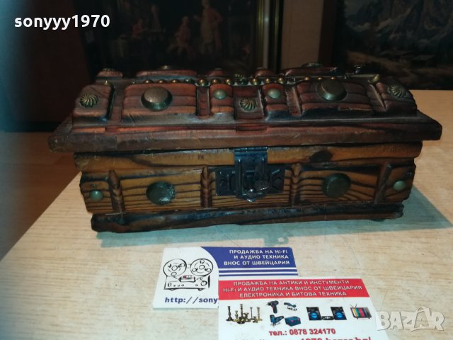 ПОРЪЧАНА-ретро дървена кутия-внос франция-25х12х10см, снимка 8 - Колекции - 30182289