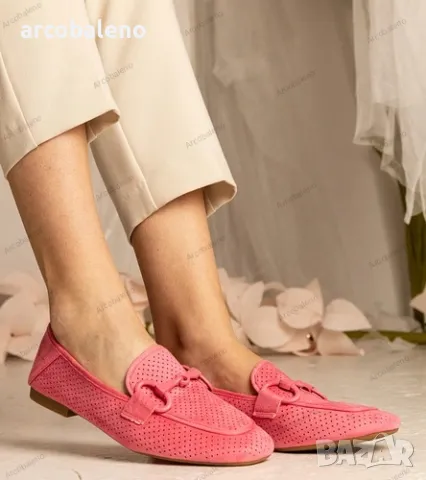 Дамски ажурни мокасини с декорация Mensory, 6цвята , снимка 11 - Дамски ежедневни обувки - 49638780