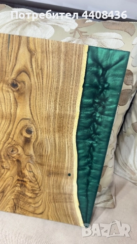 Дъска със епоксидна смола , снимка 4 - Прибори за хранене, готвене и сервиране - 51947023