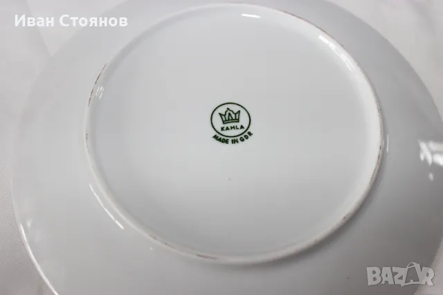 3 ретро порцеланови чинии, снимка 8 - Чинии - 49171015