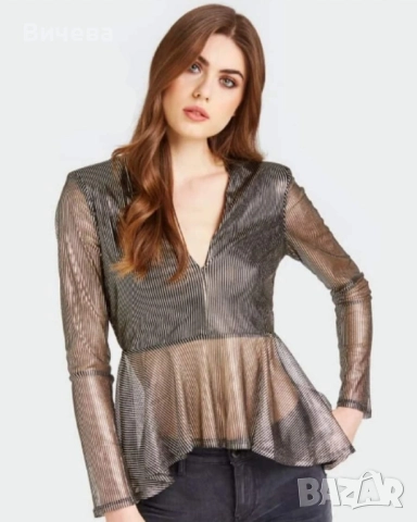 Дамска елегантна блуза  Guess , снимка 2 - Корсети, бюстиета, топове - 42984189