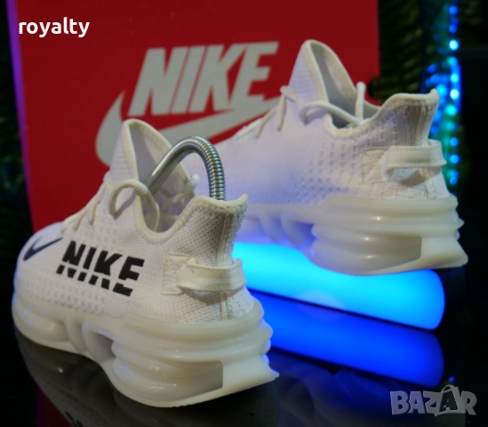 Мъжки маратонки Nike - Цвят Бяло, снимка 3 - Маратонки - 51637510