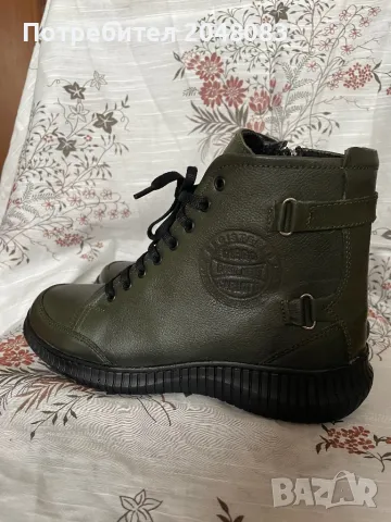 Маслинено зелени боти, снимка 8 - Дамски боти - 48679317