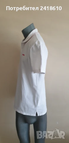 Hugo Boss HUGO Donos 222  Pique Cotton Regular Fit Mens Size L ОРИГИНАЛНА Тениска!, снимка 6 - Тениски - 51373578
