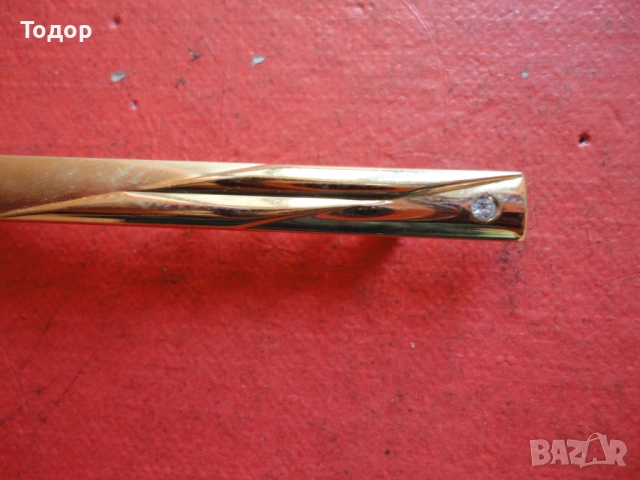 Луксозна позлатена игла щипка за вратовръзка 1, снимка 3 - Други - 53042983