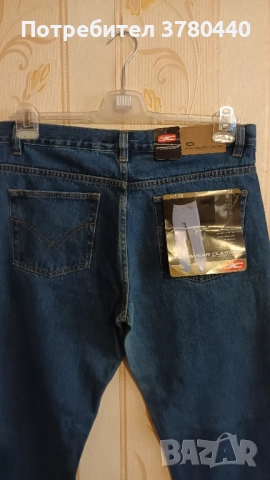 Чисто нови сини дънки "JEANSWEAR CLASSICS,SIZE 35,LENGTH 32.Paзмер в см.- дължина 107 см.,талия 48см, снимка 2 - Дънки - 52195269