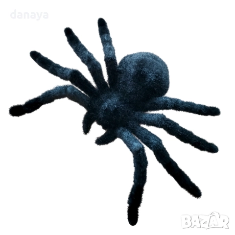 6148 Голям черен паяк тарантула Halloween украса, снимка 2 - Други - 51857208