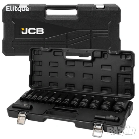 Дълбоки ударни вложки комплект 6-стенни, 15части (10-36мм), JCB - 4166D-5MPB, снимка 2 - Други стоки за дома - 53127799