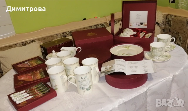 Порцеланов сервиз Бяла роза - Lancaster 