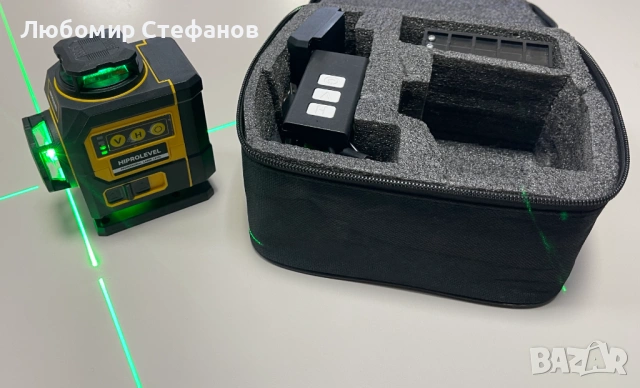 Лазерен нивелир HIPROLEVEL (зелен лъч 360° ) 