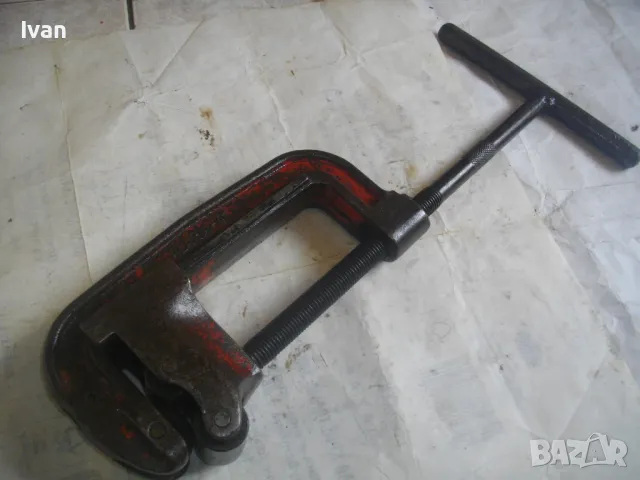 4" Цола Немски Масивен ТРЪБОРЕЗ за рязане на стоманени тръби ALARM  ОТЛИЧЕН 65см/4,5 кг Захват 14см, снимка 17 - Други инструменти - 47325806