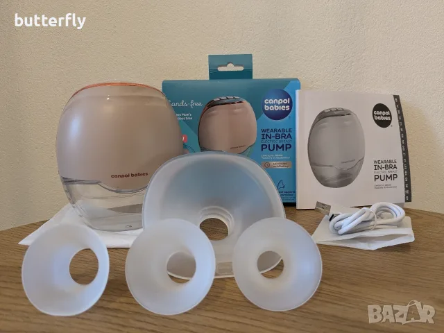 електрическа помпа за кърма за сутиен Canpol Babies Hands-Free