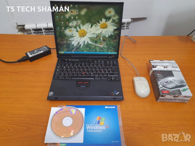 ⭐Продавам уникален ретро лаптоп IBM T20 Pentium 700MHz с Windows XP и РАБОТЕЩ Сериен Порт CОМ1, снимка 2 - Антикварни и старинни предмети - 54356967