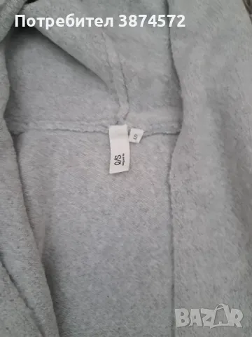 Дамска дълга жилетка с качулка, снимка 2 - Якета - 49124997