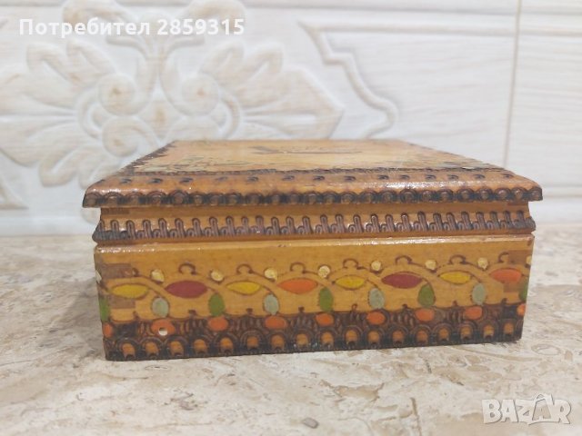 Страхотна и автентична табакера изцяло от дърво, снимка 3 - Табакери - 32120900