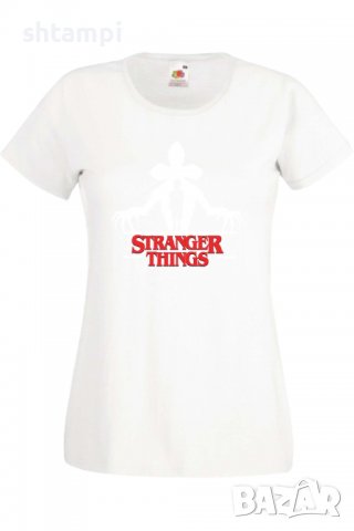 Дамска Тениска Stranger Things 6,Филм,Сериал,, снимка 3 - Тениски - 37315050