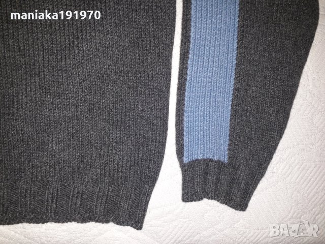 Napapijri (L) 100% Wool  мъжки пуловер , снимка 4 - Пуловери - 31533754
