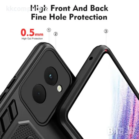 Motorola Moto G Power (2024) Variety Brave Armor Finger Loop Holder Удароустойчив Калъф и Протектор, снимка 6 - Калъфи, кейсове - 49988976