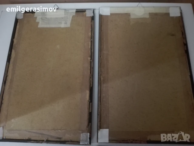 Две картини графика от края на XIX век и две пана., снимка 11 - Картини - 51236662